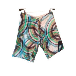 REEF Board‎ Men's Shorts Swim Trunks multicolor Size 36, INSEAM 12